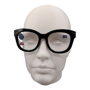 Peepers Center Stage Focus Blue Light Reading Glasses Black +1.50 2643150 NEW